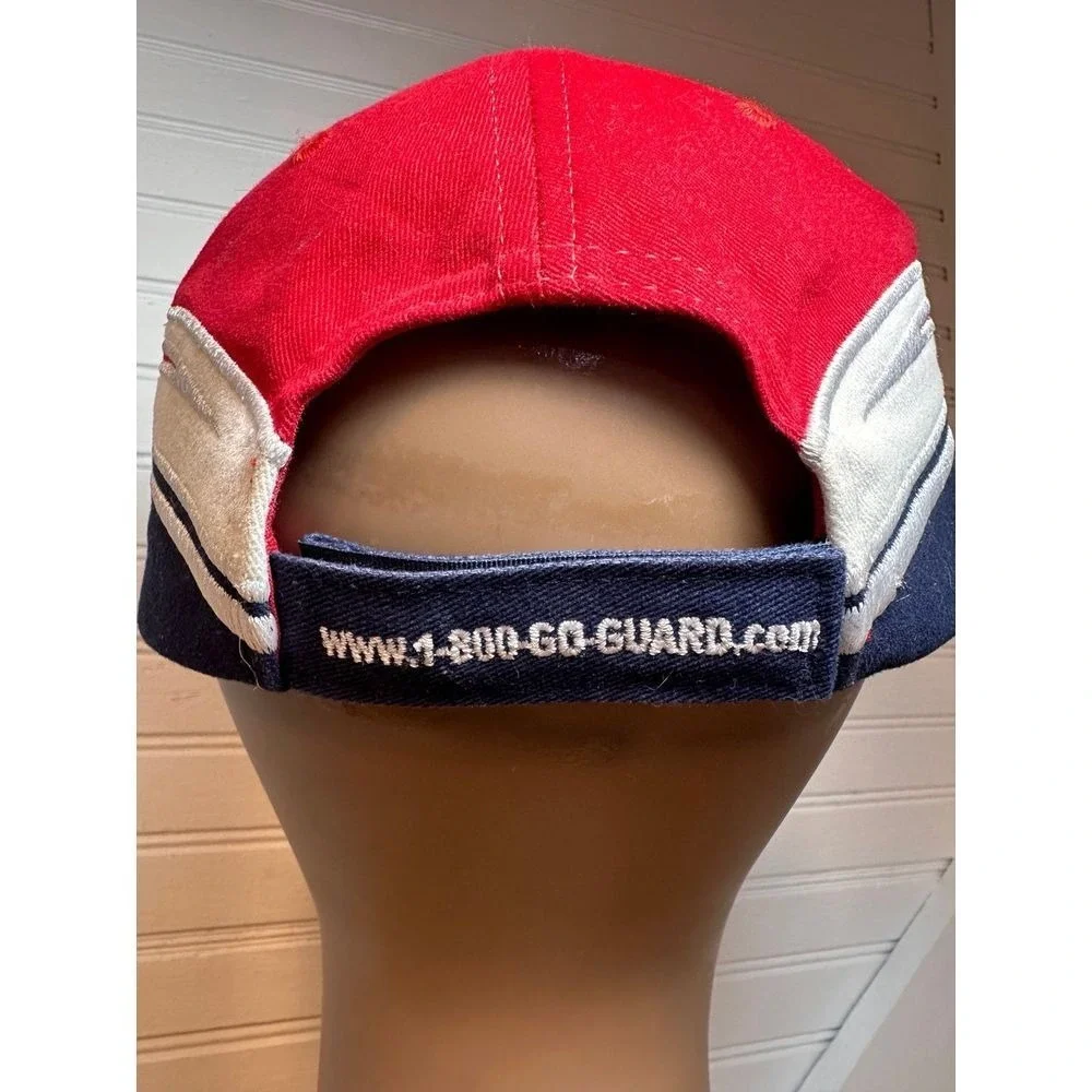 National Guard Baseball‎ Hat NWOT Adjustable Racing Cap Red White Blue Unisex
